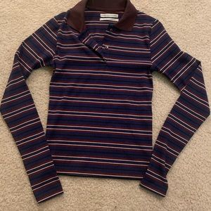 Long sleeve ribbed knit top